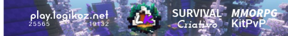 Banner do servidor Minecraft Logikoz Network v0.1-alpha