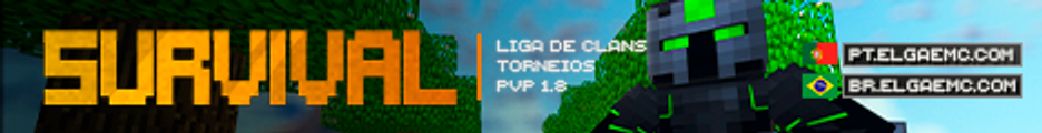 Banner do servidor Minecraft ELGAE MC