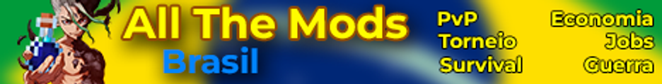Banner do servidor Minecraft All The Mods Brasil