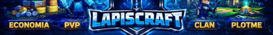 Banner do servidor Minecraft LapisCraft