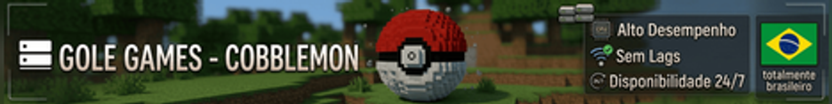 Banner do servidor Minecraft Gole Games - Cobblemon