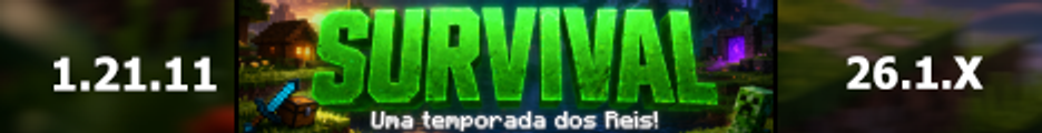 Banner do servidor Minecraft SurvivalRei