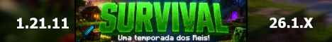 Servidor de Minecraft SurvivalRei - deadmc.net:25565