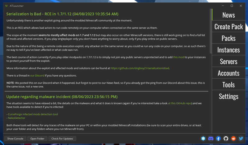 ATLauncher - Minecraft Launcher
