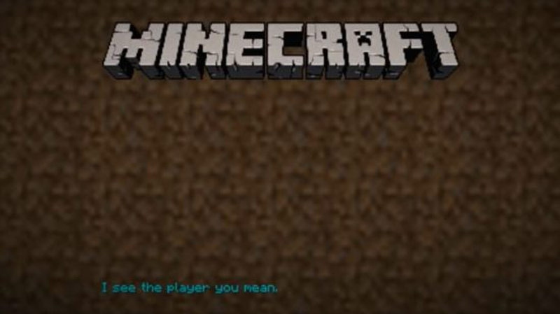 Seed de speedrun do Minecraft, a cena de créditos do poema final do Minecraft.